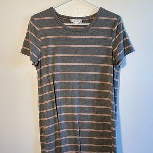 Striped Jersey T Shirt Dress